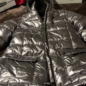 Justice puffer with hood